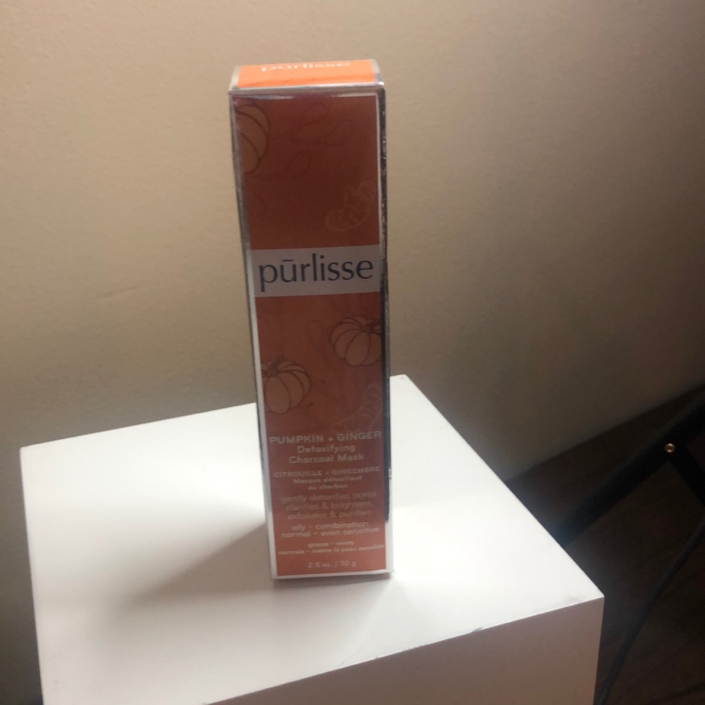 Pumpkin and ginger detoxifying charcoal mask size 2.5 purlisse